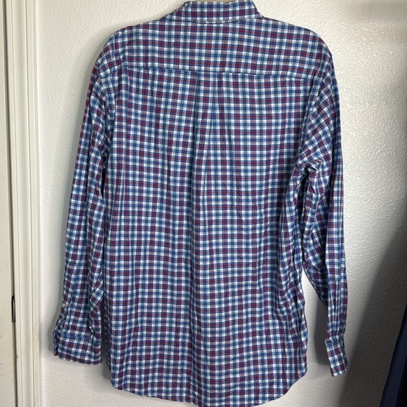 Vineyard Vines Blue Plaid Classic Fit Tucker Shirt Medium Button Down Cotton - Picture 6 of 6